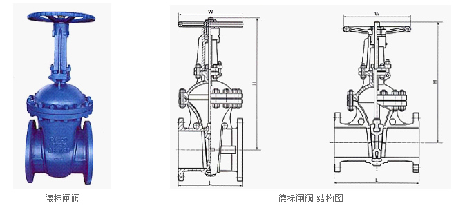 德標(biāo)閘閥結(jié)構(gòu)圖