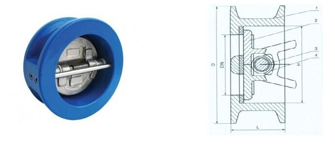 蝶型止回閥結(jié)構(gòu)圖片